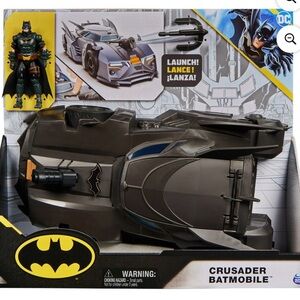 DC Black Crusader Batmobile with Batman